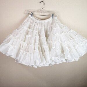 Petticoat Vintage Fender American Magic White Skirt Western Costume Rockabilly
